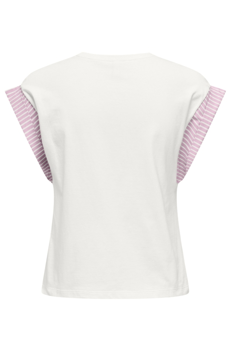 Only onldawn life s/s o-neck mix top jrs